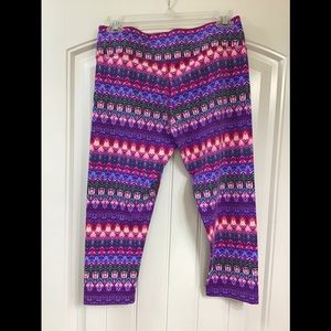 PINK YOGA colorful workout pants size S